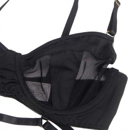 Ensemble 4 Pièces - Ceinture Porte-Jarretelle BDSM