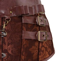 Corset Pirate - Brocard Marron