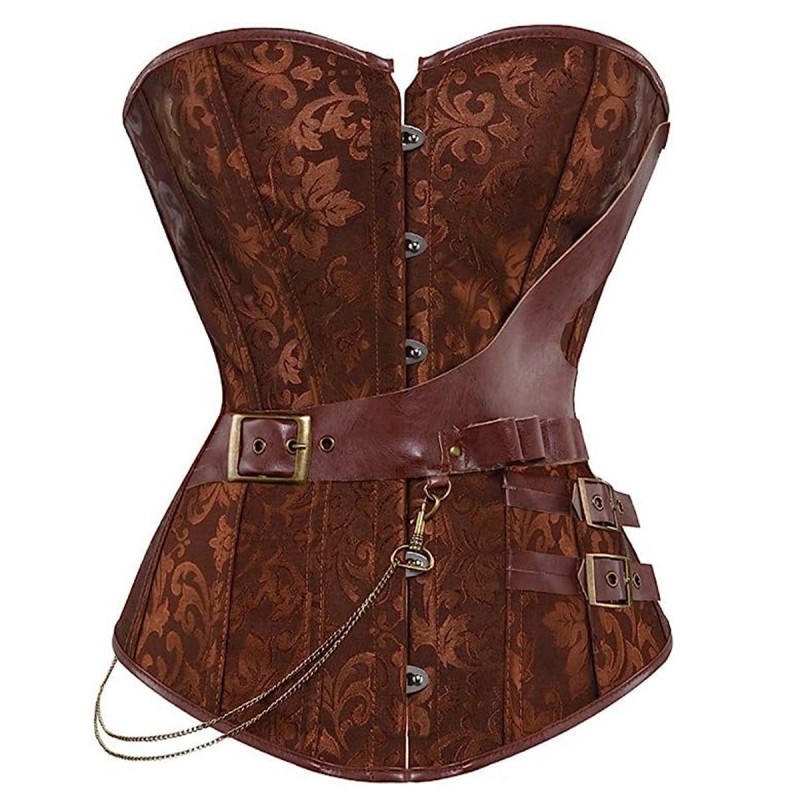 Corset Pirate - Brocard Marron