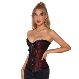 Corset Elégant Rouge & Noir