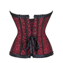 Corset Elégant Rouge & Noir