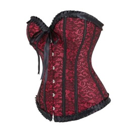 Corset Elégant Rouge & Noir