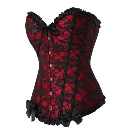 Corset Baroque Rouge & Noir