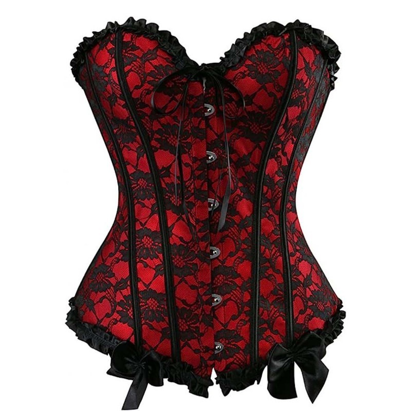 Corset Baroque Rouge & Noir