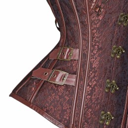 Corset  Simili Cuir avec Sangles