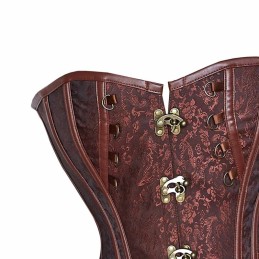 Corset  Simili Cuir avec Sangles