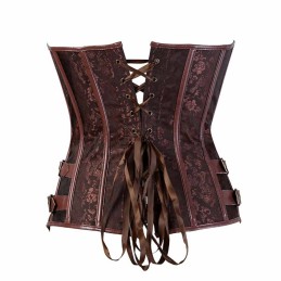 Corset  Simili Cuir avec Sangles