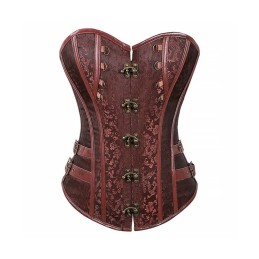 Corset  Simili Cuir avec Sangles