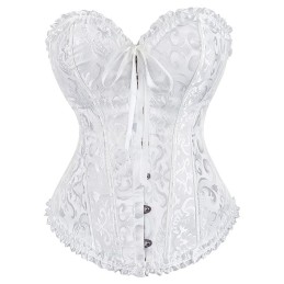 Corset Blanc Brodé