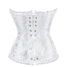 Corset Blanc Brodé