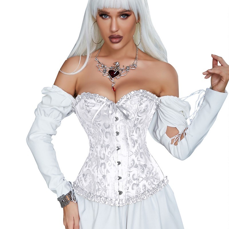 Corset Blanc Brodé