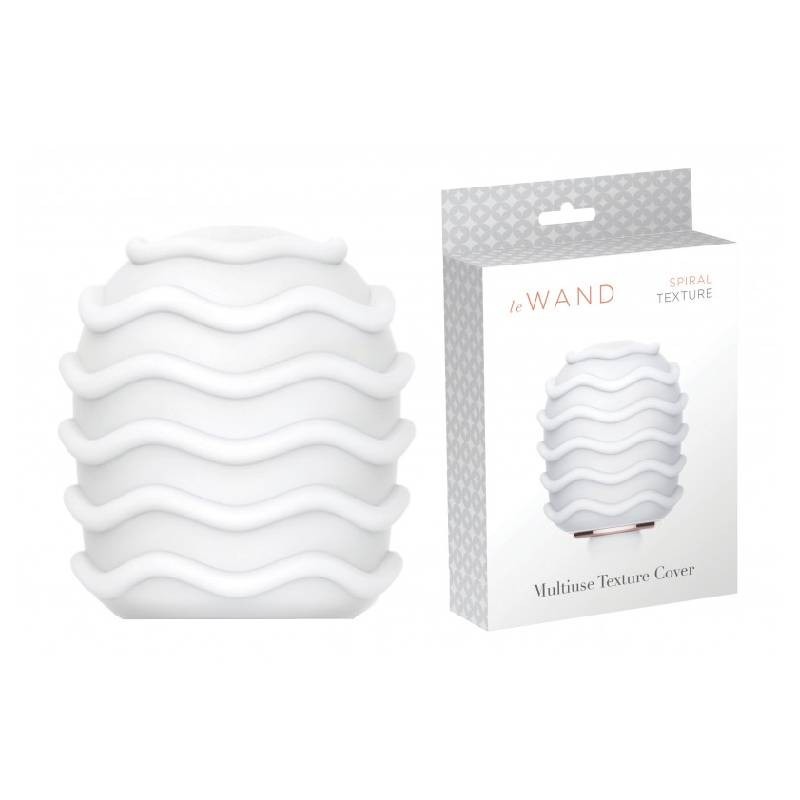 Embout Texturé A Spirale Blanc Le Wand Sextoys