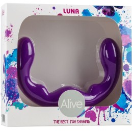 Gode Luna Double Pénétration Silicone Violet 25 cm