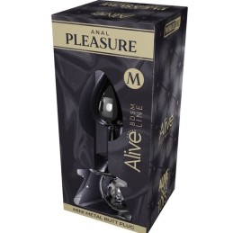 Mini Plug de Plaisir Anal Métal Noir Taille M