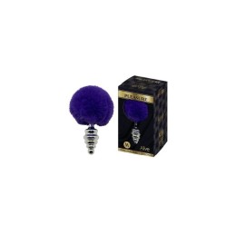 Plug Anal Métal Fluffy Twist M Mauve