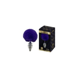 Plug Anal Métal Fluffy Twist M Mauve