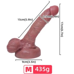 Gode Réaliste en Silicone Liquide 15 cm