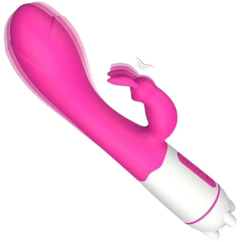 Vibromasseur & Stimulateur de Lapin Fuchsia "Happy"