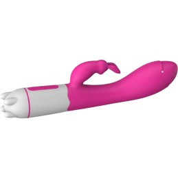 Vibromasseur & Stimulateur de Lapin Fuchsia "Happy"