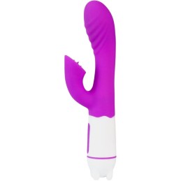 Vibromasseur & Stimulateur avec Langue Rechargeable Violet "Happy"