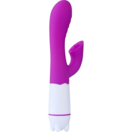 Vibromasseur & Stimulateur avec Langue Rechargeable Violet "Happy"