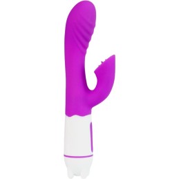 Vibromasseur & Stimulateur avec Langue Rechargeable Violet "Happy"