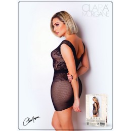 Mini Robe en Résille Noire - Clara Morgane