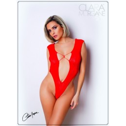 Body Rouge avec Décolleté Plongeant - Clara Morgane