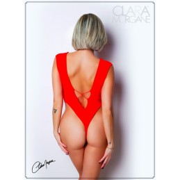 Body Rouge avec Décolleté Plongeant - Clara Morgane