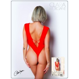 Body Rouge avec Décolleté Plongeant - Clara Morgane