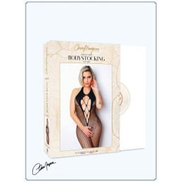 Bodystocking Noir avec Sublime Dos Nu - Clara Morgane