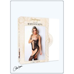 Bodystocking Dentelle Floral et Triple Bretelles - Clara Morgane