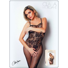 Bodystocking Résille Imprimé Motifs Floraux - Clara Morgane