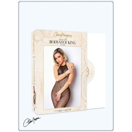 Bodystocking en dentelle et résille noire - Clara Morgane