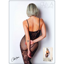 Bodystocking en dentelle florale et fine résille - Clara Morgane