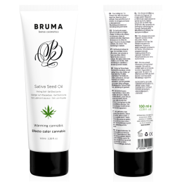 Lubrifiant Réchauffant Saveur Cannabis 100 ml - BRUMA