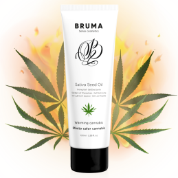 Gel de Massage Réchauffant Saveur Cannabis 100 ml - BRUMA