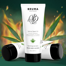 Lubrifiant Réchauffant Saveur Cannabis 100 ml - BRUMA