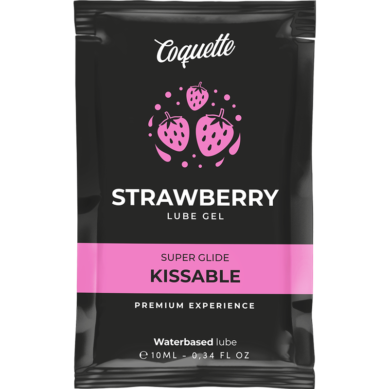 Lubrifiant Kissable Base d'Eau de Fraise