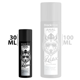 Lubrifiant Anal Relax Black Hole avec Acide Hyaluronique 30 ml