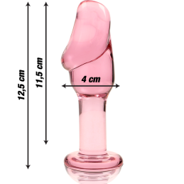 Plug Anal Verre Borosilicate Rose - Ibiza