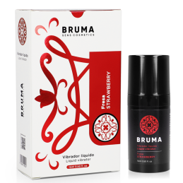 Vibromasseur Liquide Ultra Glissant Saveur Fraise 15 ml - BRUMA