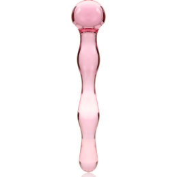 Gode Nebula en verre borosilicate rose 18 cm