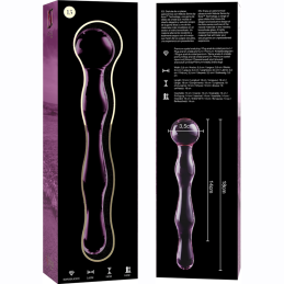 Gode Nebula en verre borosilicate rose 18 cm