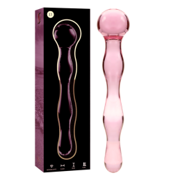 Gode Nebula en verre borosilicate rose 18 cm