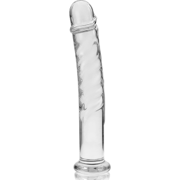 Plug Anal Modèle 16 en Verre Borosilicate Clair Nebula