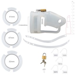 Cage de Chasteté 2000 Silicone Transparent