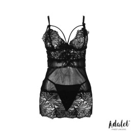 Babydoll Lila avec Dos Ouvert et String Assorti