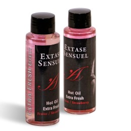 Huile de Massage Fraise Effet Extra Fraîche 100 ml