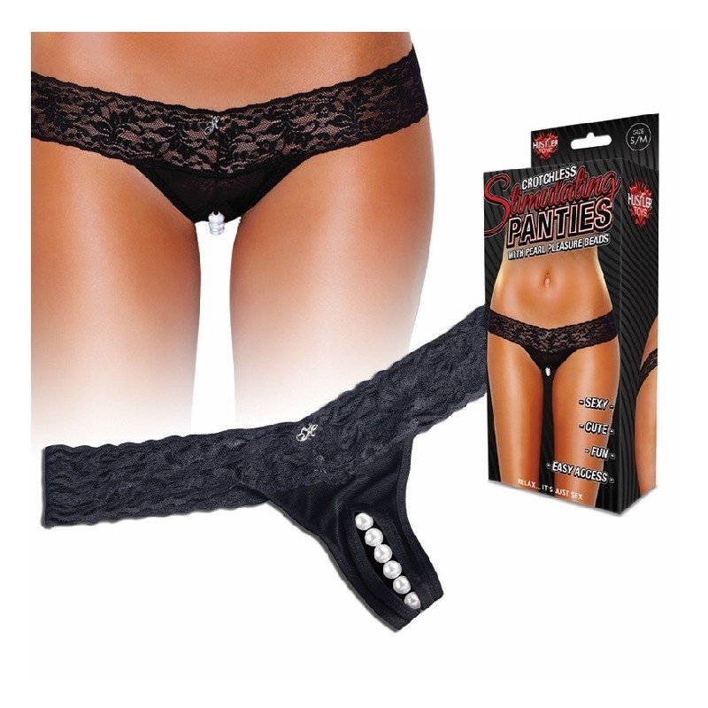 Stimulating Panties Noir (taille M/L) Sextoy